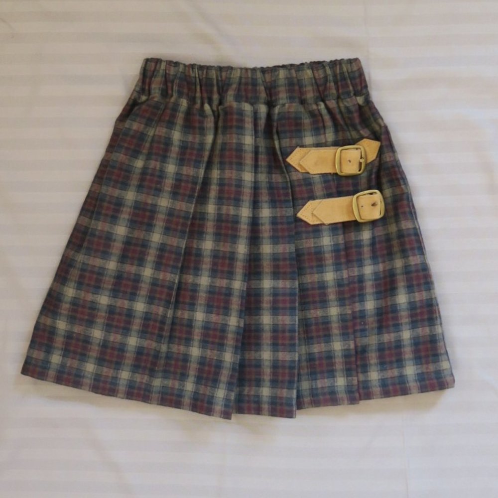 Flapdoodles Girls Plaid Skirt  Size 6 NWBag